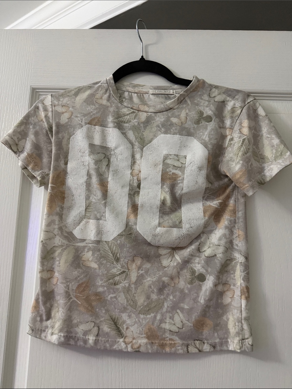 Jr’s Full Tilt Neutral Multi Floral '00' Short Sleeve Tee